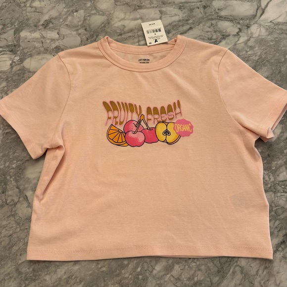Cotton:On micro rib baby graphic women’s T-Shirt size small - Picture 1 of 3
